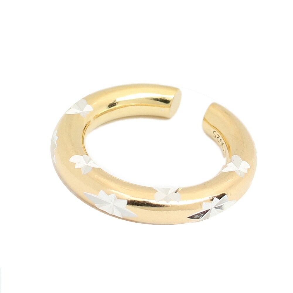 サスキアディツ SASKIA DIEZ イヤーカフ スター彫刻 レディース BOLD EARCUFF NO3 STAR シルバー ゴールド 21,320円