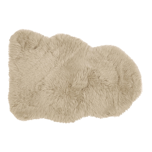 240619323 天然 ムートン 1匹 ラグ M-511-F BR ブラウン 約6090cm メーカー直送