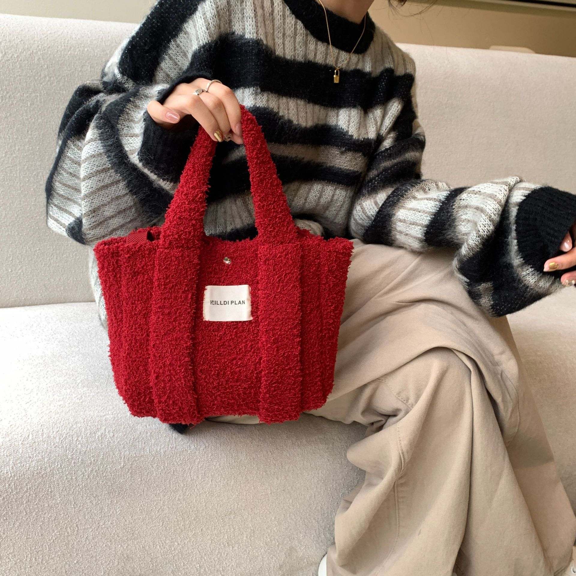 ファーバッグ ショルダーバッグ レディース (T)