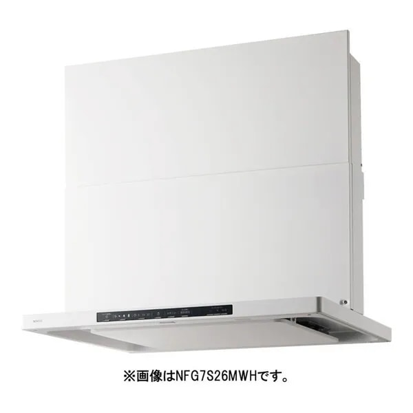 NFG9S26MWH ホワイト Curara(クララ) レンジフード (スリム型ノンフィルター・シロッコファン・幅90cm・コンロ連動)
