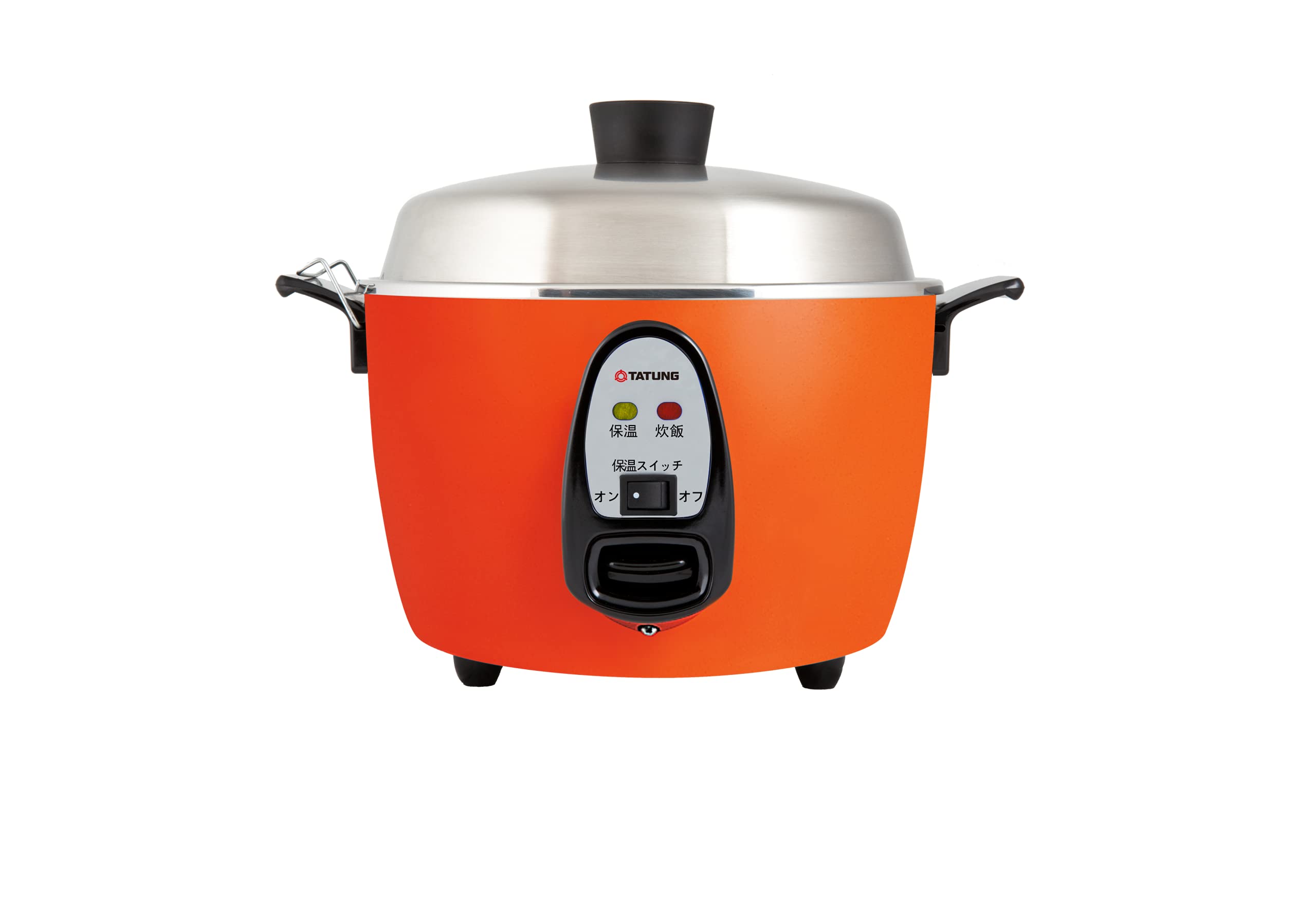 【TATUNG公式販売店 】大同電鍋(電気釜) 炊飯器 電源コード脱着式 外鍋アルミ製【正規品】 (M 赤)