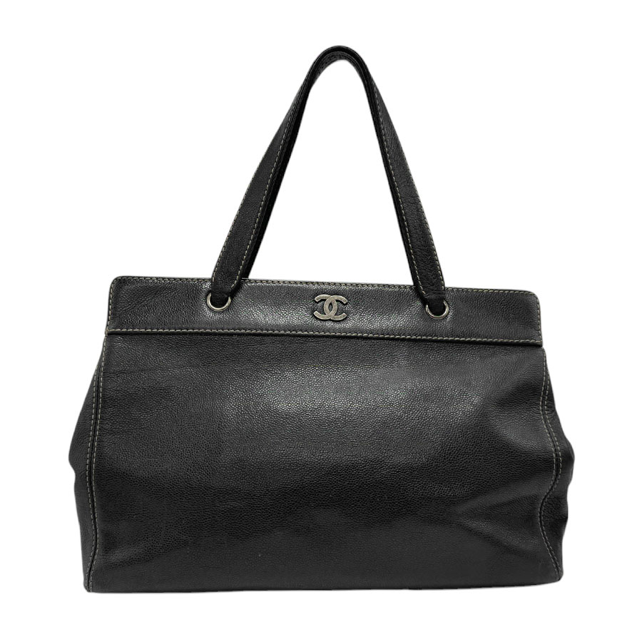 シャネル CHANEL ショルダーバッグ レザー ブラック レディース n0860