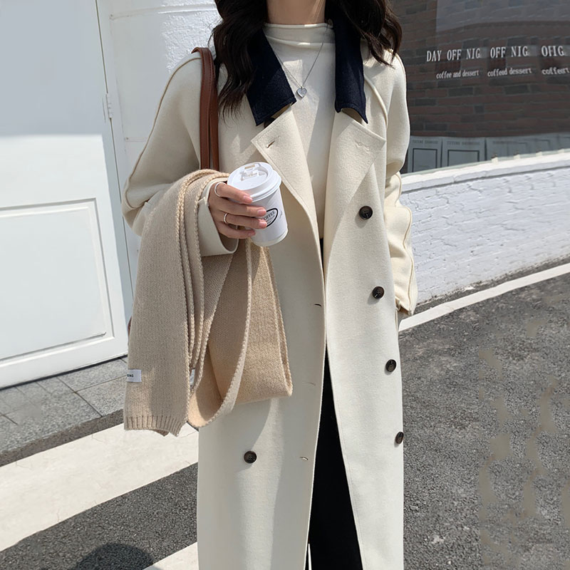 ラシャコート コート 膝上丈 秋冬 レディース チュニック トップス パーカー 無地