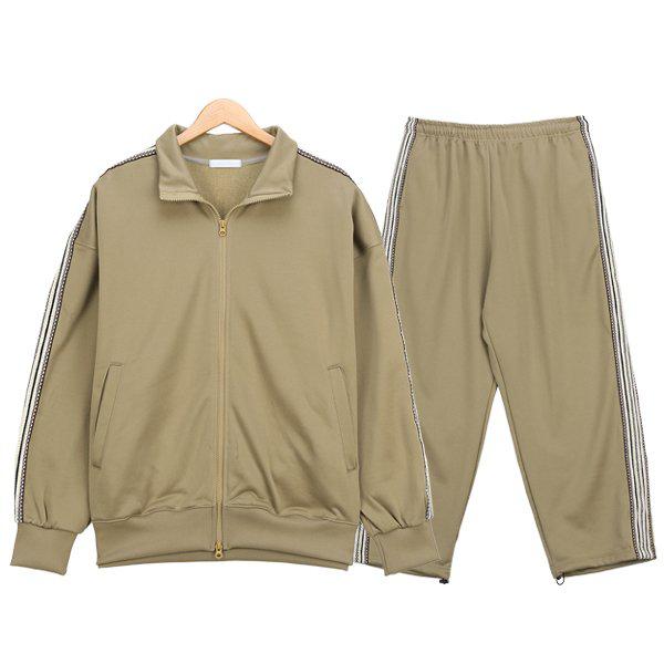 メンズ トラックジップアップ セット ジャージ オーバーフィット トラックジャケット アウター セットアップ SWAT003