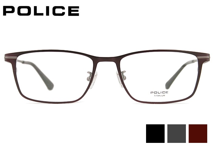 ポリス POLICE vplm44j 3color チタン メンズ 紳士 めがね メガネ 眼鏡