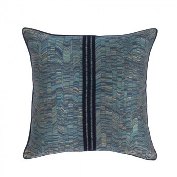 川島織物セルコン ピウマプリラーレ 背当てクッションカバー 45×45cm LL1107 B ブルー