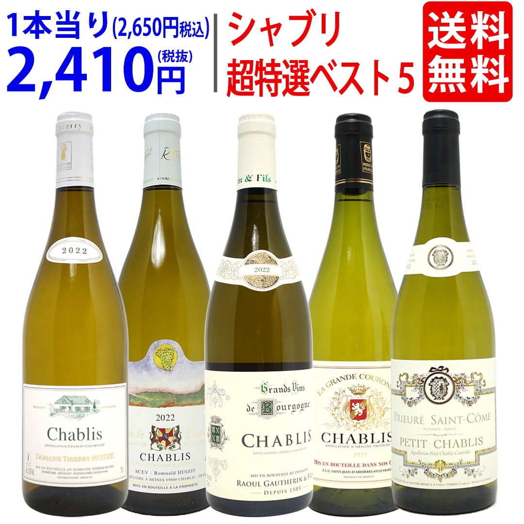 ワイン ワインセット 地元シャブリ１０１蔵激突 超特選ベスト白５本セット 飲み比べセット ギフト 大人気 ^W0C541SE^