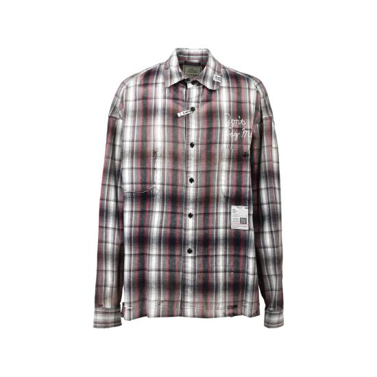 MAISON MIHARA YASUHIRO Men Shirts J16SH181 BLACK BLACK WHITE