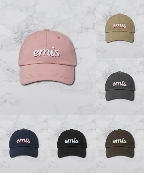 キャップ EMIS LETTERING LOGO BALL CAP HJ5B0019 キャップ EMIS LETTERING LOGO BALL CAP HJ5B0019 LETTERING