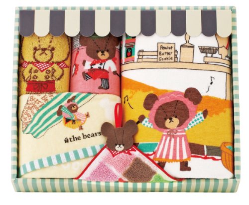 くまのがっこう バス・フェイス・ウォッシュ2枚・ひも付きウォッシュタオルセット