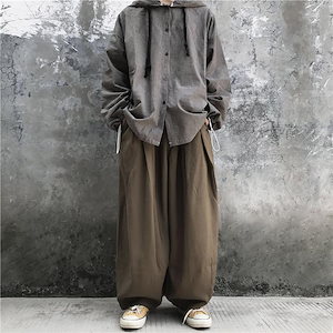 ボトムスカーゴパンツロゴスポーティユニセックスダンス衣韓国ファッション大きいサイズ個性的服原宿