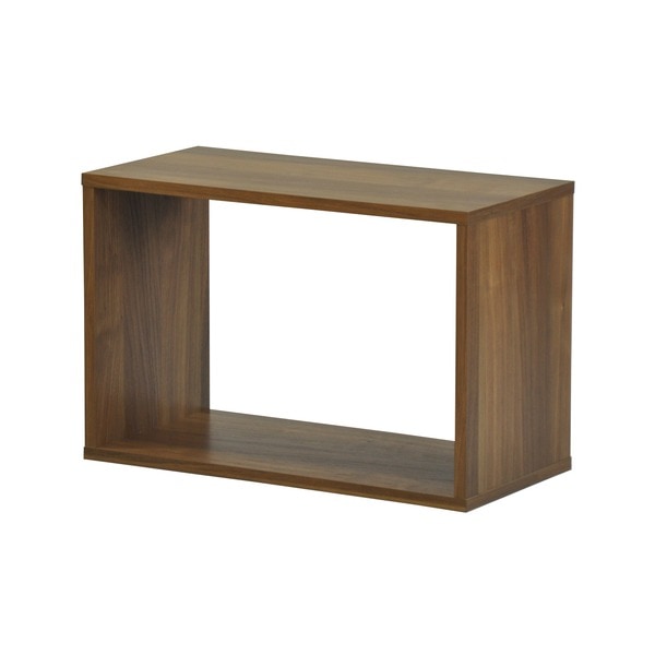 オープンラックシステム/マルチ収納棚 幅60cm奥行30cm高さ40cm 木目調 シンプル 6040 組立品 DIY 日曜大工 インテリアウォルナット