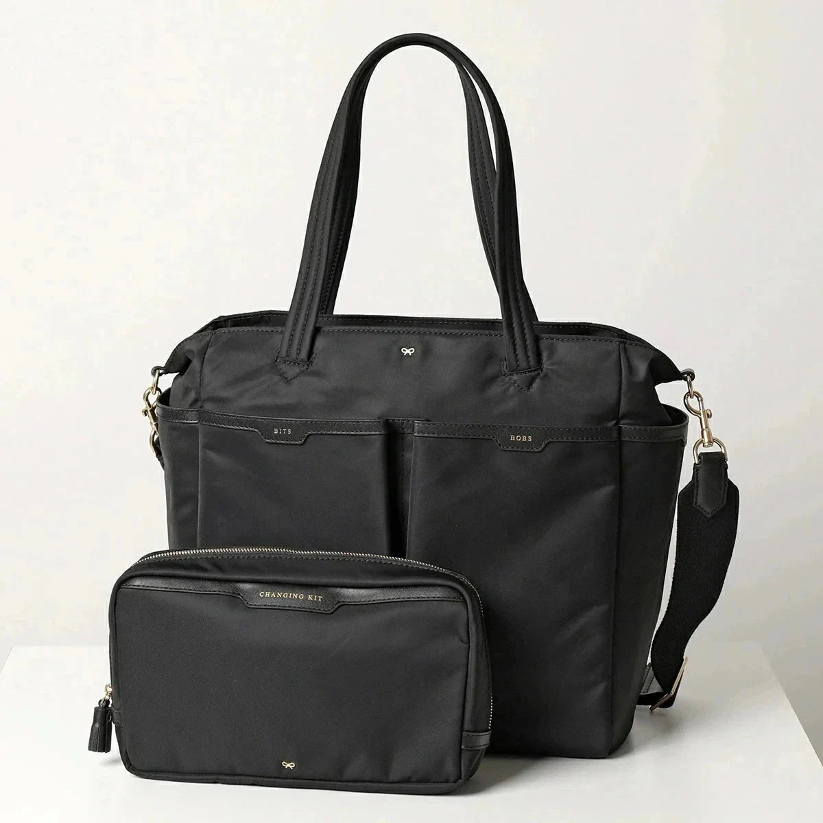 ANYA HINDMARCH アニヤハインドマーチ 152617 Baby Bag ベビーバッグ マザーズトートバッグ マザーズバッグ オムツ替えシート&ポーチ