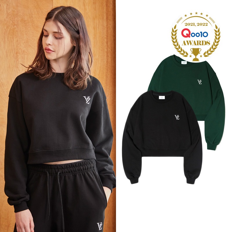 VZ Printing Crop Sweat Shirts 韓ストファッション