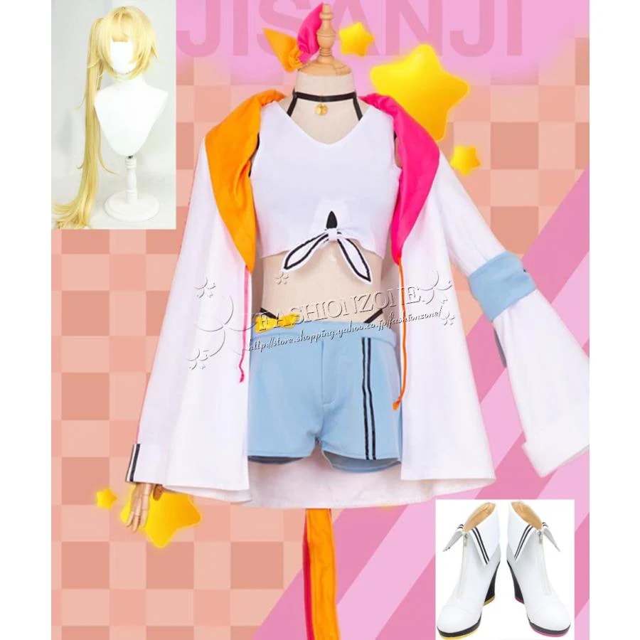 バーチャルYouTuber 風 星川サラ (ほしかわ さら) コスプレ衣装 ウイッグ 靴 コスチューム イベント アニメ ハロウィン仮装 変装