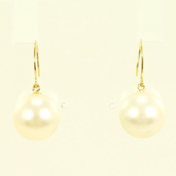 K18 18金 YG イエローゴールド ピアス パール (真珠) ジュエリー 中古