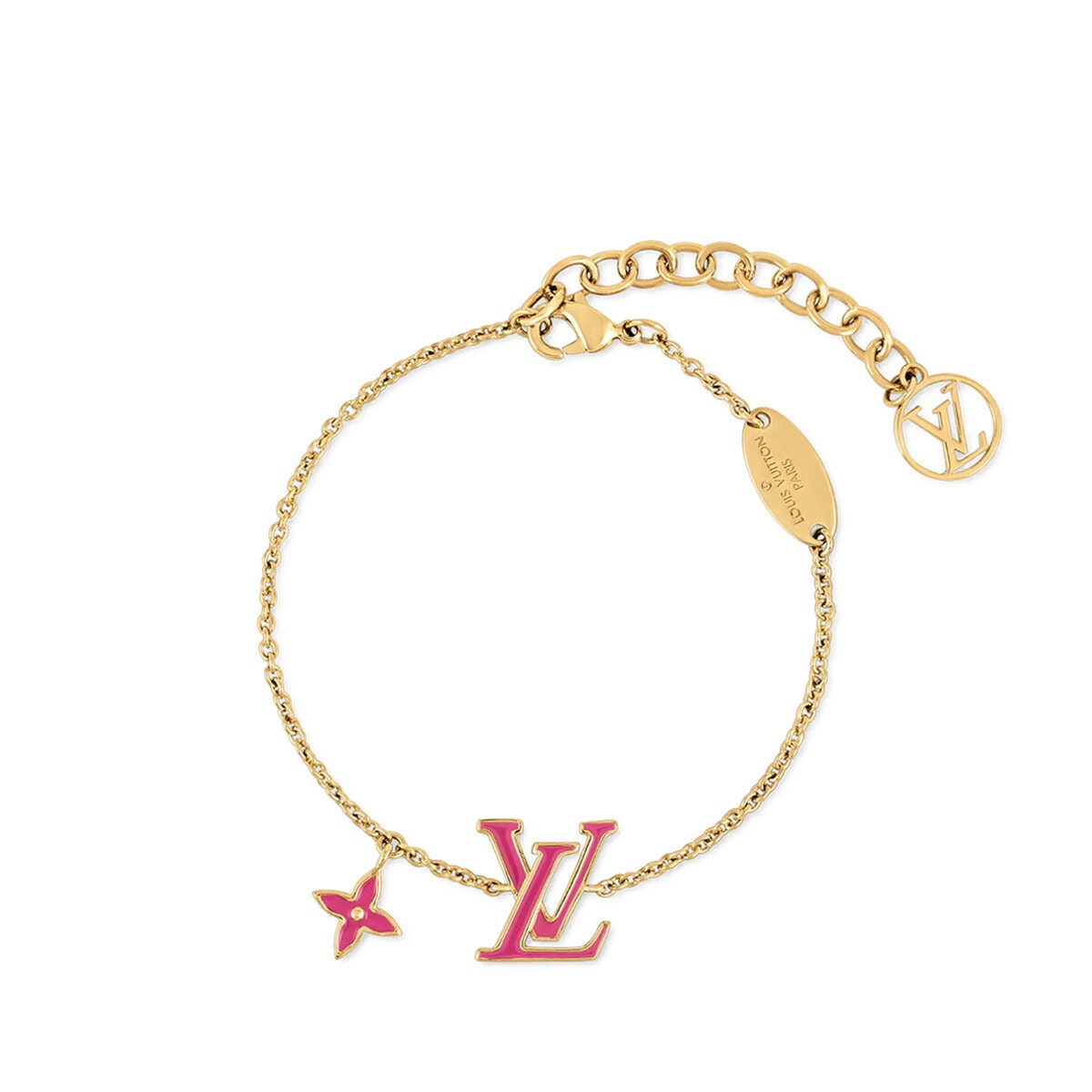 LV ブレスレット LV アイコニック エナメル フューシャ M1138A