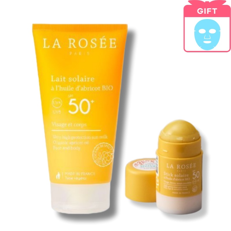 [LA ROSEE](企画セット)ラロジェ クリーンサンスティック18.5G＆大容量日焼け止め150ML（SPF50+ PA++++ / ウォータープルーフ）