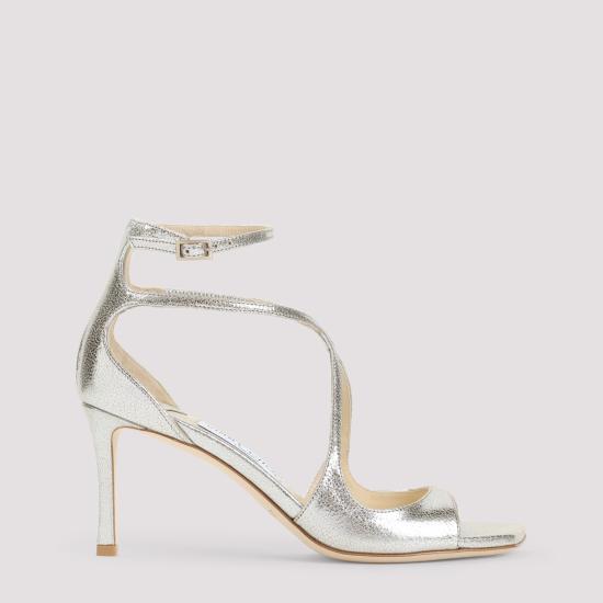 JIMMY CHOO Women Sandals AZIA75 GLE CHAMPAGNE