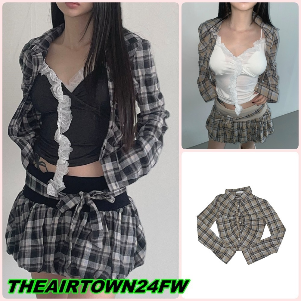 【THEAIRTOWN】butter check nb (2 color)