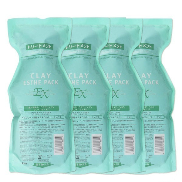 クレイエステ パック EX 1000g 詰め替え 4個 セット