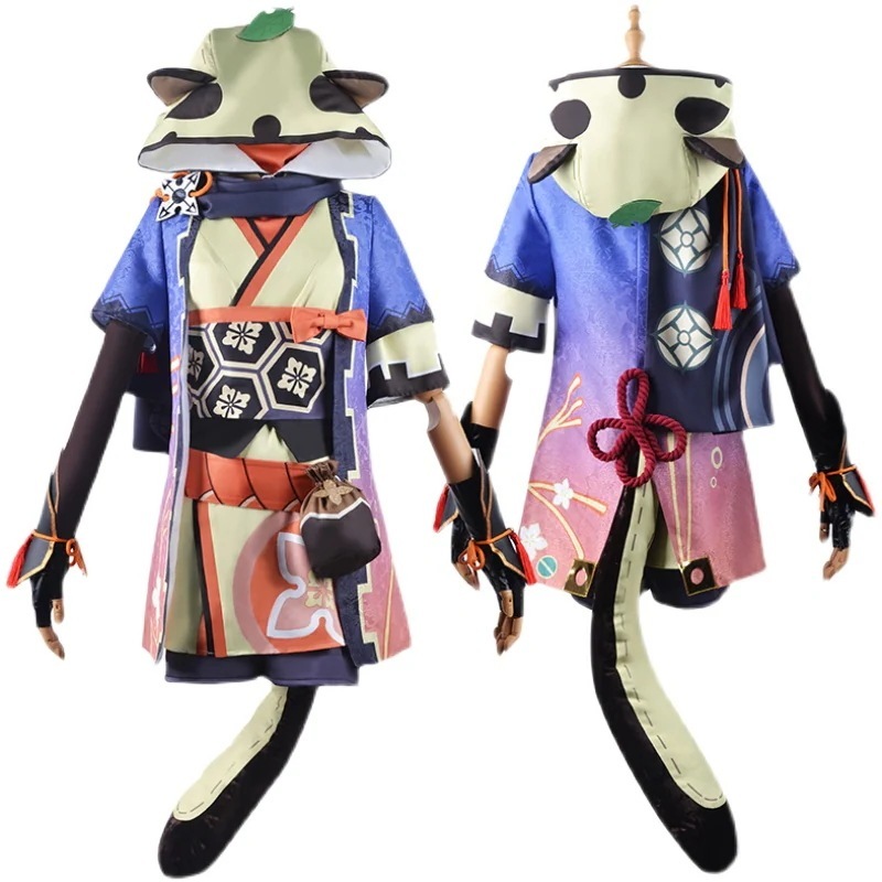 コスプレ衣装 霧都原神COS服ロリ女装忍里の狸早柚コスプレゲームアニメ二次元衣装女