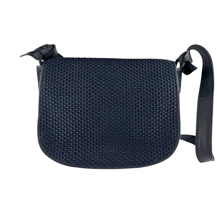 ボッテガヴェネタ BOTTEGAVENETA ショルダーバッグ レザー ネイビー ユニセックス z8595