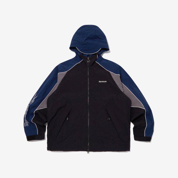 フーディ ウィンド ブレーカー - ブラック:ブルー / REJU5FJ17BK