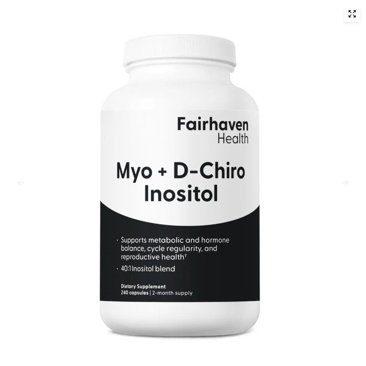 Fairhaven Health Myo + D-Chiro Inositol 240ct 妊娠準備栄養剤