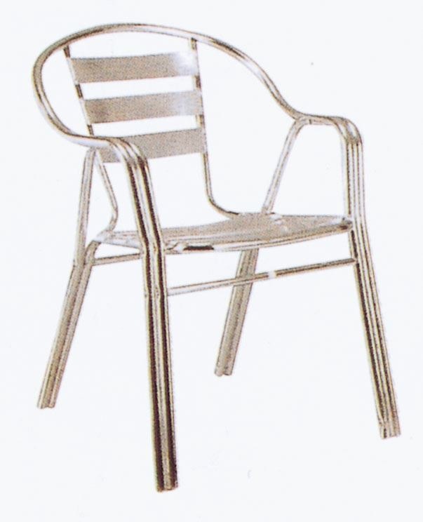 ジャービス商事　アルミニウム　ガーデンチェア　アルミチェア（2脚組）　YC020　32606