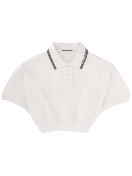 T BY ALEXANDER WANG Women Polo Shirts 4CC1261207 100 WHITE