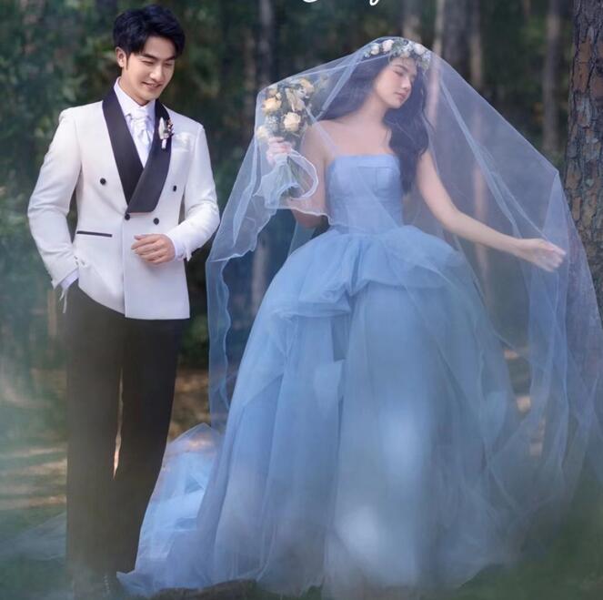 花嫁ドレス フォトウェディング撮影 カラードレス コンサート オフショルダー 二次会ドレス 披露宴 前撮りドレス 後撮り きれいめ 旅行 高級感 ロング ワンピース パーティードレス お姫様 成人式ド