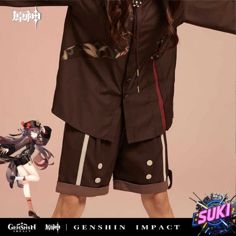 【プロ品質を極める!】原神 グッズ / 胡桃 インプレッションシリーズ / ショットパンツ / Genshin Impact Hu Tao げんしん コスプレ 3