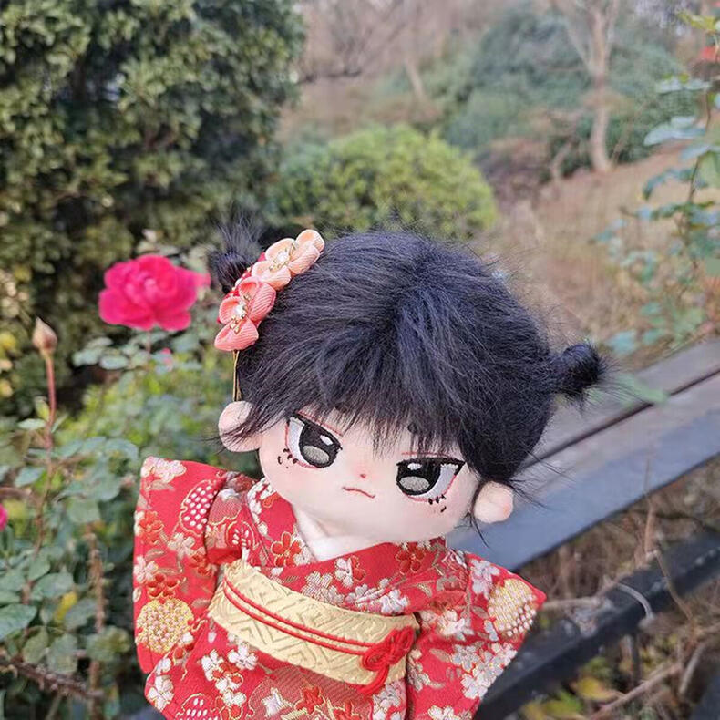 【20cm】着せ替えぬいぐるみ 着せ替え人形 ぬいぐるみ 綿人形 可愛い 黒髪黒目の少女 和風 漫画目 ふわふわ コットンドール 5,211円