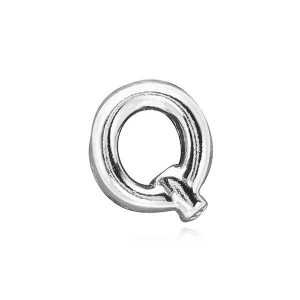 797471 レター Q アルファベット シルバー チャーム