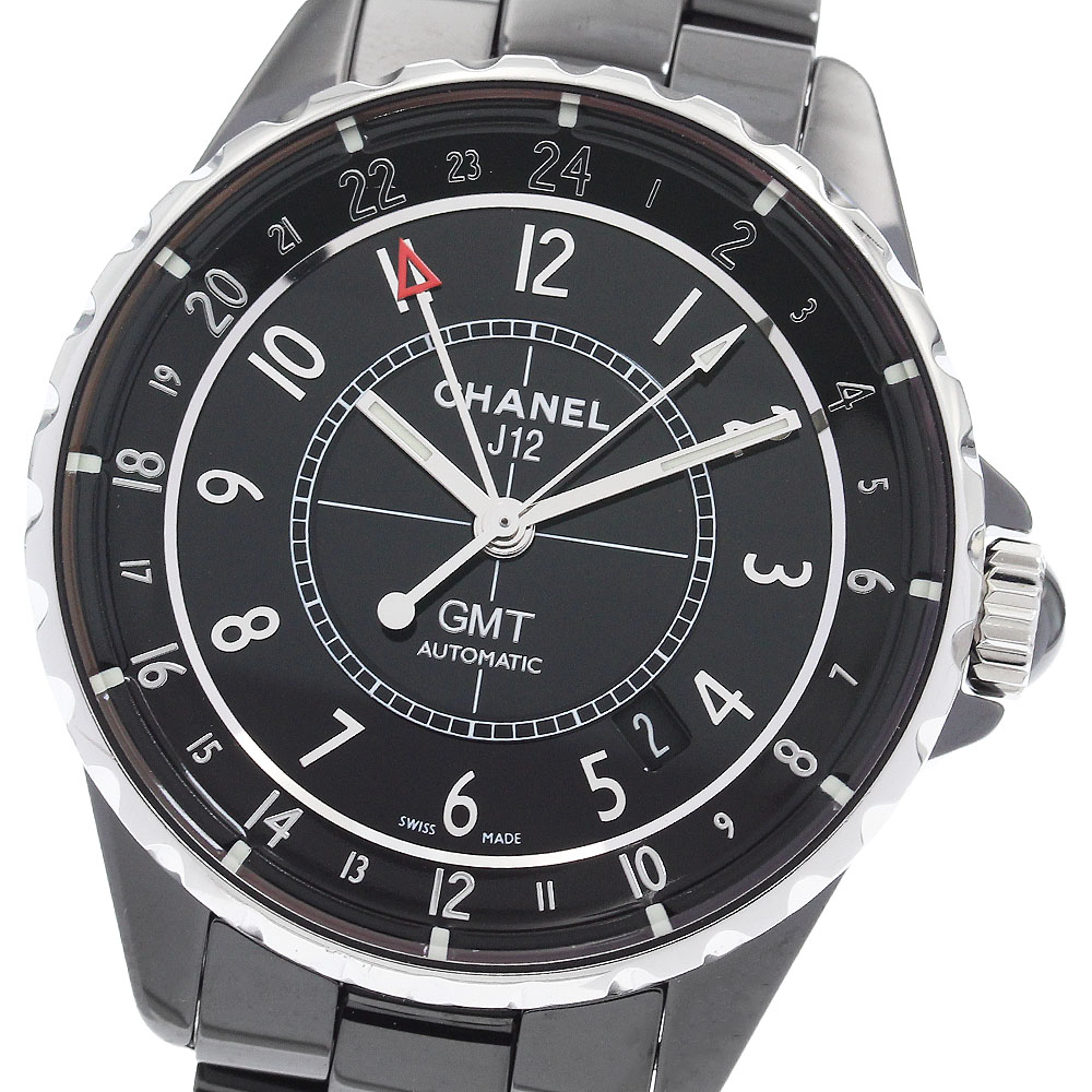 シャネル CHANEL H3102 J12 GMT 黒セラミック 自動巻き メンズ 良品 _890397【中古】