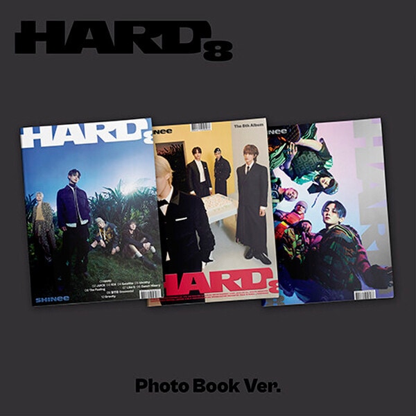 Set (Photo Book 3 albums+3 posters+Tube) SHINee / HARD (8th Album)