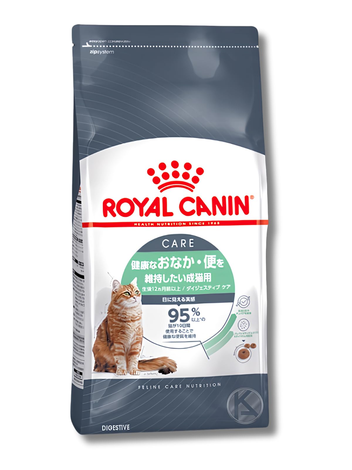 ロイヤルカナン 猫 ダイジェスティブ ケア （ 健康 な おなか 便 を維持したい猫 専用フード 成猫 用 ）4kg 消化 を促進 サポート オリジナルシール付き