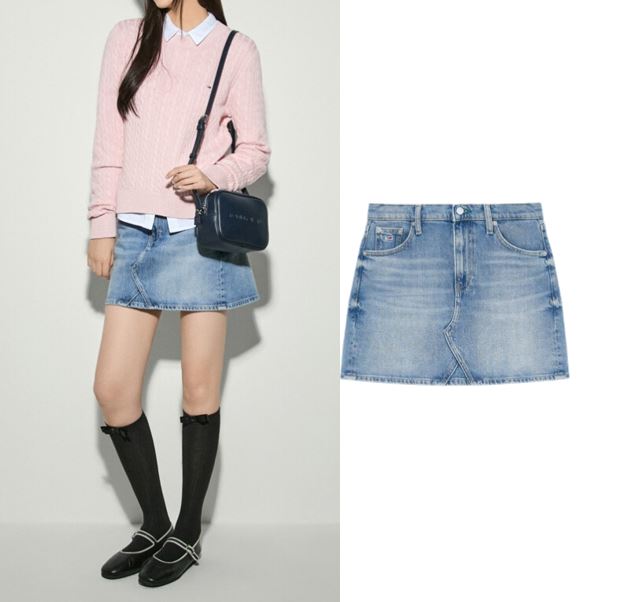 Light Blue Denim Skirt 13,327円