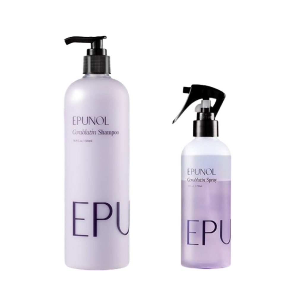 【２種セット】セラブルーチンシャンプー 500ml + セラブルーチンスプレー 250ml ／流さないトリートメント／アイロンスプレー／頭皮ケア／縮毛