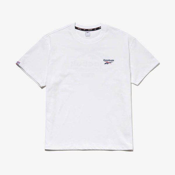 ビッグベクター スローガン Tシャツ - ホワイト RETS-5ER40-WT