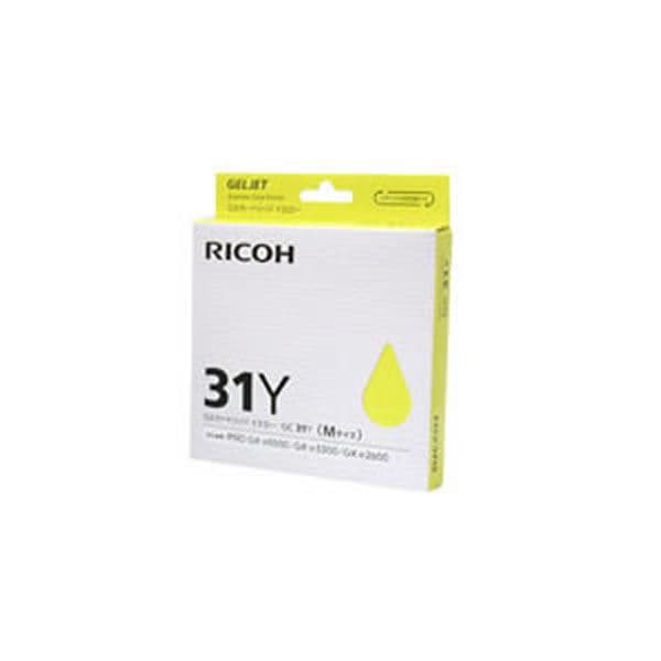 (業務用5セット)(純正品) RICOH リコー インクカートリッジ/トナーカートリッジ (GC31Y Y イエロー) ×5セット