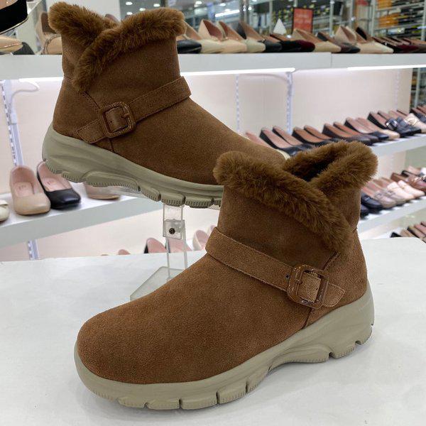 女性 楽な防寒ショートアンクルブーツ YACWSB623CA HSIF1A GN