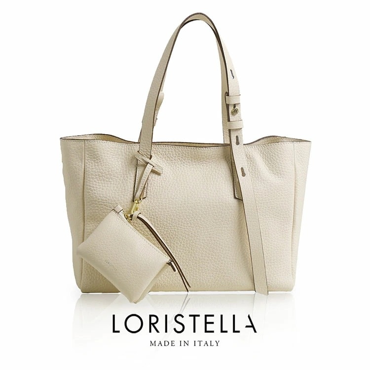 トートバッグ 大きめ レディース ブランド LORISTELLA イタリア 本革 オシャレ きれいめ 大人 a4 レザーバッグ 肩かけ 牛革 通勤 ブラック 黒 ロリステッラ キャンバス 帆布 革 レ