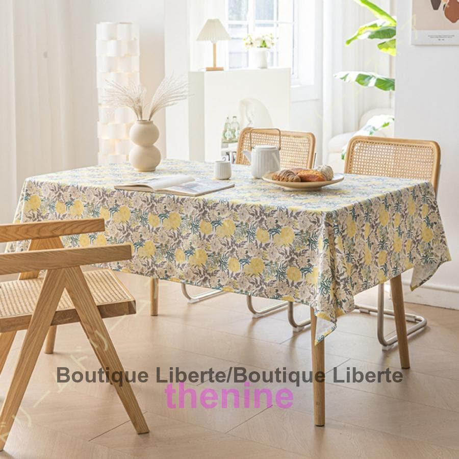 新品登場 花柄 テーブルクロス 長方形 爽やか 1枚 北欧 かわいい おしゃれ ダイニング 食卓 汚れ防止 洗濯可能 ボタニカル柄 テーブルクロス エレガント テーブルカバー