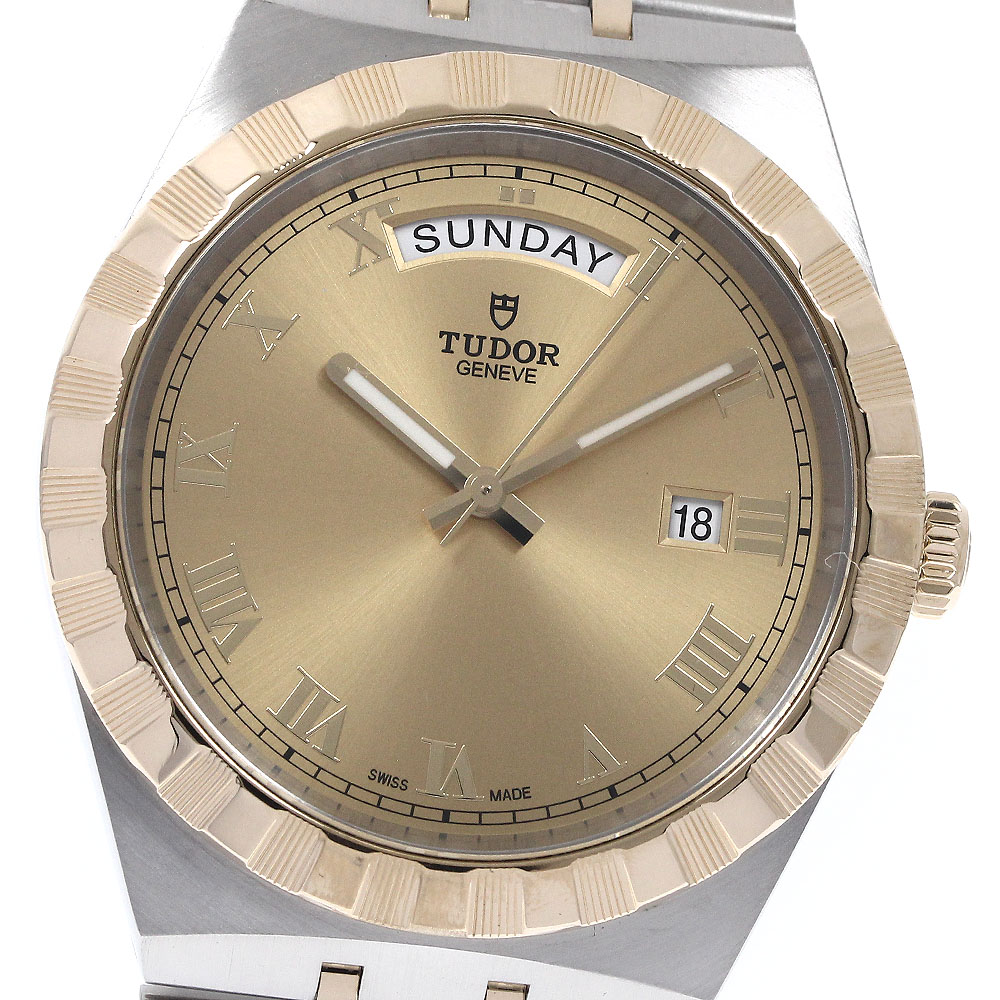 チュードル TUDOR 28603 ロイヤル デイデイト YGコンビ 自動巻き メンズ 良品 _898817【中古】
