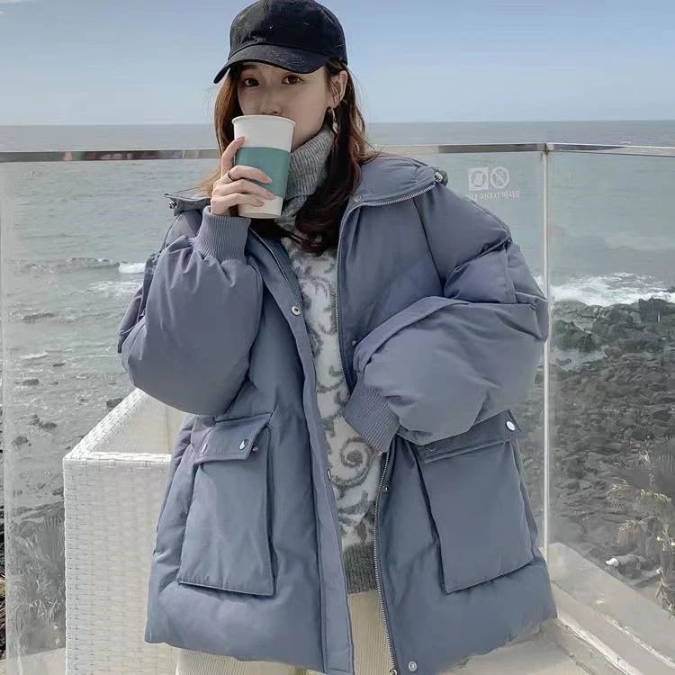 中綿コートジャケット軽量薄保温ダウンジャケット暖かい防寒シンプル着痩せおしゃれカジュアル冬フード付きパーカー