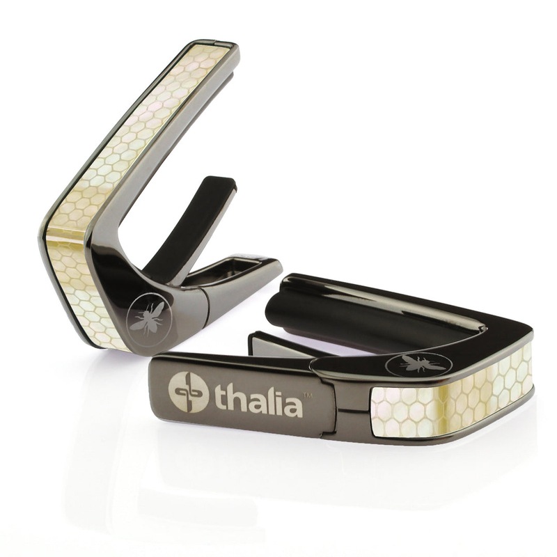 Thalia Capos ギター用カポタスト Black Chrome Finish Vintage Pearl Save the Bees TH-CB202-05 アメリカ製【並行輸入】