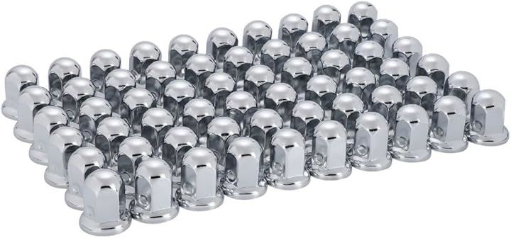 互換品ナット キャップ カバーISO33mm 高さ51mm トラック ダンプ 丸型 大型10穴用 汎用(60個)