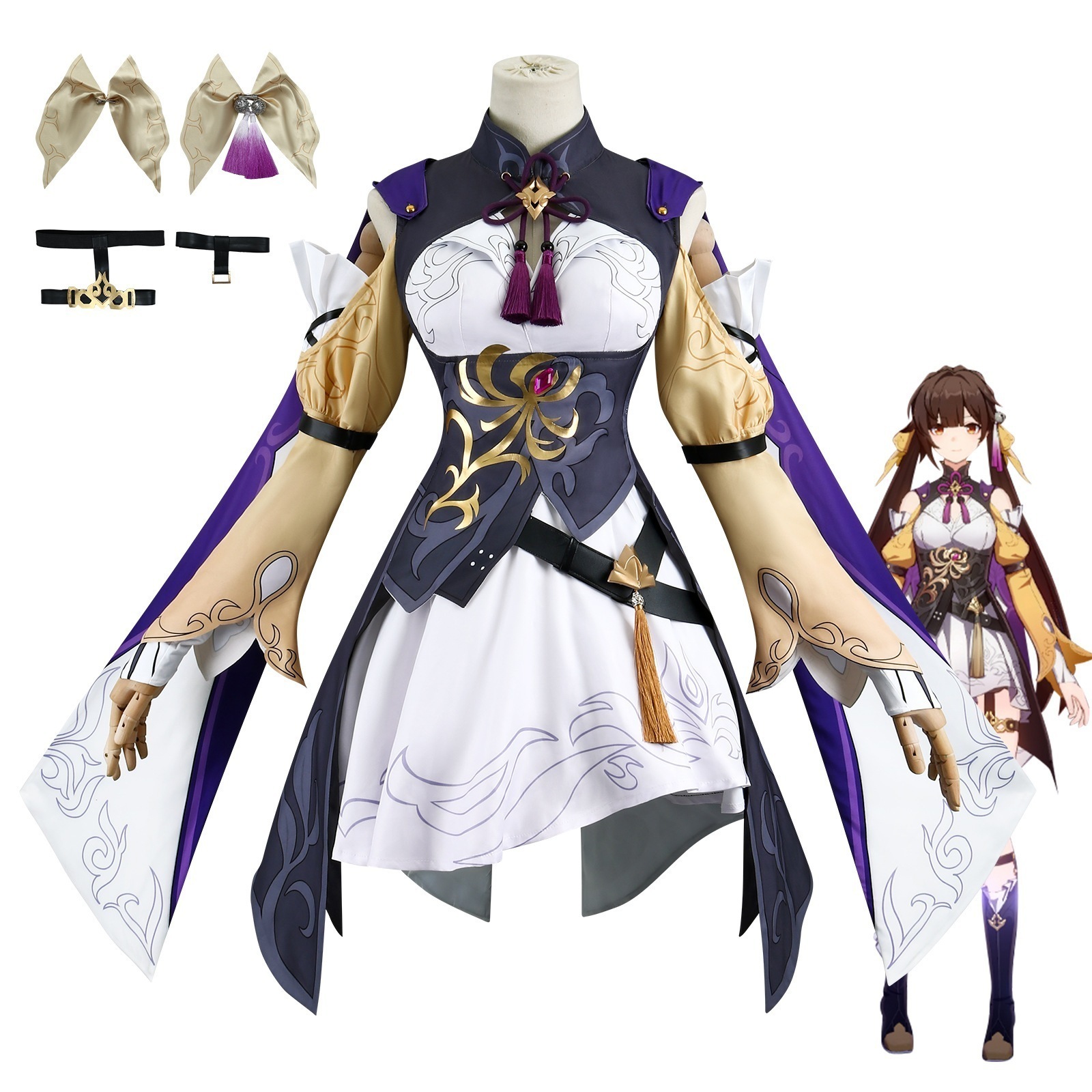 【人気爆売れ】崩壊星穹鉄道cos コスプレ コスチューム桂乃芬李大枕素裳コスプレゲームアニメコスプレ服